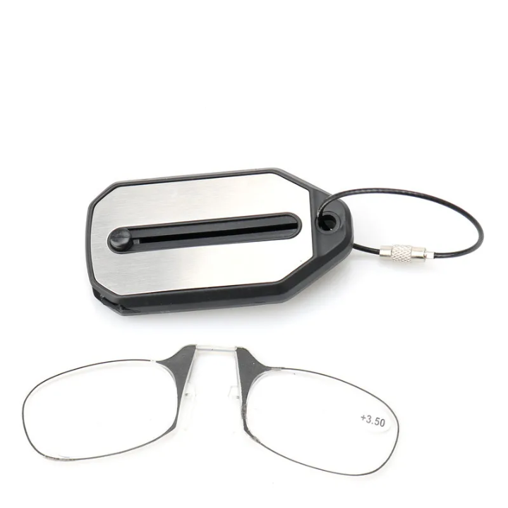 نظارة قراءة ميدالية محمولةPocket Reading Glasses with Keychain - الصورة 3