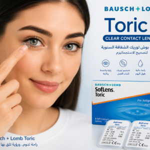 عدسات بوش توريك الشفافة السنوية | Bausch + Lomb Toric Clear Contact Lenses